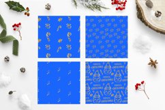 Royal blue and gold digital paper Product Image 2