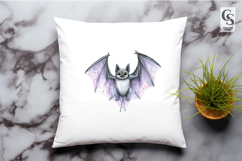 Cute Baby Bat Watercolor Clipart Sublimation PNG Product Image 2