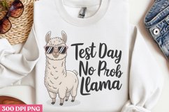 Test day no prob llama PNG, Teachers Testing Day PNG Product Image 3