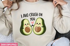 Avo Crush on You PNG, Avocado in Tra Product Image 1