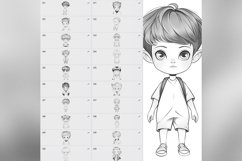 68 Procreate Chibi Boys Stamp Brushes Product Image 6
