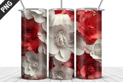 Rose Flowers Tumbler Wrap | Sublimation Design | Tumble PNG Product Image 1