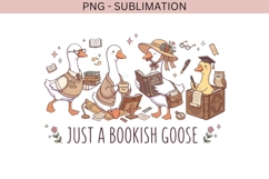 Bookish goose png design for T-shirts Product Image 2