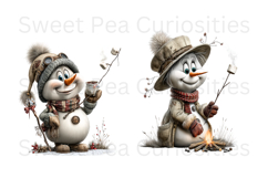 Christmas, Snowman, Ephemera, PNG, Clipart, Junk Journal Product Image 2