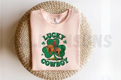 Lucky Cowboy Sublimation PNG, St. Patrick Day PNG Product Image 2