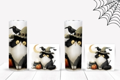 Cartoon Halloween Cat Tumbler, Spooky Halloween Tumbler Product Image 2