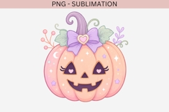 Pastel Halloween Pumpkin PNG | Cute Jack O Lantern Clipart Product Image 2
