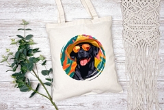 Cool Labrador Dog Illustration, Summer Labrador Dog Print Product Image 2