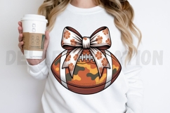 Coquette Football PNG, Football Clipart Design Product Image 2