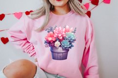 Pink Valentine Succulent Pot Clipart Product Image 2