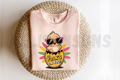 Cute Chick Wearing Sunglasses Hatching From Egg The Yolks Product Image 3