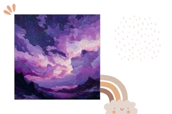 Cosmic Sky Pillow Case Design, Cosmic Pillow Sublimation Product Image 2