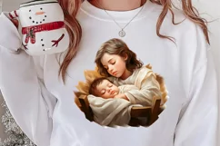 Christmas Baby Jesus Watercolor Clipart, Christmas Baby Jesu Product Image 2