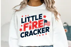 Little Fire Cracker svg | 4th of july Svg | Shirt Svg Product Image 1