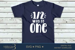 Half Way To One Svg , New born Auntie,Baby S Product Image 2