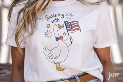 4th of July Silly Goose SVG PNG Product Image 2