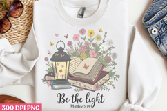 Be The Light PNG, Book Reader Sublimation PNG Product Image 3