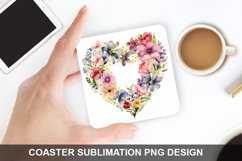 Spring Flower - Coaster Sublimation Design Product Image 1