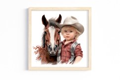 Baby Cowboy Sublimation Clipart Product Image 2