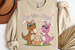 On the hunt PNG, Retro Easter Sublimation PNG Product Image 2