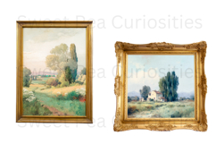 Vintage, painting, flowers, Ephemera, PNG, Clipart Product Image 2