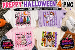 Preppy Witchy Halloween PNG, Pink Spooky Season Sublimation Product Image 2