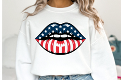 USA Lips Svg Design | Svg Cut Files | Shirt Svg Product Image 2