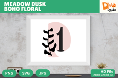 Meadow Dusk Boho Floral Monogram Product Image 1