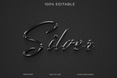 silver text effect style Product Image 1