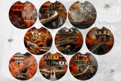 Autumn landscape | Car coaster &amp; key chain fall sublimation Product Image 2