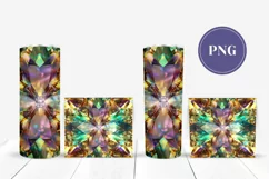 Crystals Tumbler Sublimation, Gemstones Tumbler Wrap 20 Oz Product Image 2