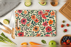 Stitch &amp; Knitted Flowers Cutting Boards sublimation Designs Product Image 2