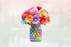 3d Flowers in Jar sublimation Clipart Bundle, 3D Product Image 2