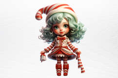 Christmas Little Girl Clipart PNG Product Image 2