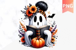 Halloween Ghost Sublimation - Halloween Clipart PNG Design Product Image 1