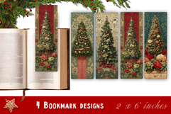 Winter Bookmarks PNG Printable | Christmas bookmarks Product Image 1