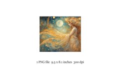 Magic fantasy sublimation for mouse pad, Klimt style Product Image 2