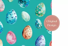 Watercolor Easter Tumbler Wrap, Sublimation Tumbler Design Product Image 2