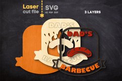 Dad’s BBQ SVG laser cut file for Glowforge Product Image 2