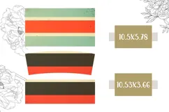 Retro Stripes Tumbler Design, Retro 40 Oz Tumbler PNG Product Image 2