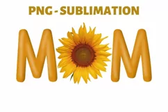 Mom Sunflower | Mothers Day Png | Digital Illustration Product Image 1