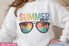 Summer Vibes PNG, Vintage Summer Sublimation PNG Product Image 2