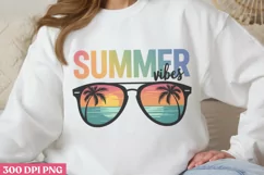 Summer Vibes PNG, Vintage Summer Sublimation PNG Product Image 2