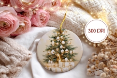 Boho Christmas Tree Ornament, Cute Winter Ornament Template Product Image 2