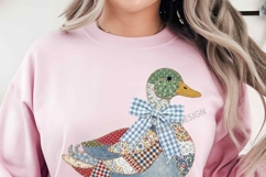 Vintage Thrifted Mallard Duck Grandma Core Patchwork Duck Product Image 4