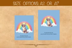 Chihuahua sympathy card, Pet bereavement card, Dog Sympathy Product Image 5