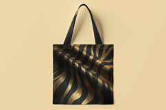 Gold Black Waves Digital Paper Product Image 2