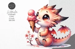 Dragon clipart, Fantasy clipart, Dragon sublimation Product Image 1