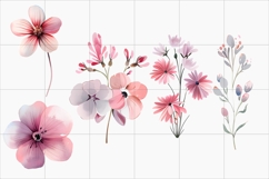Watercolor Wildflower Clipart PNG, Decorative Floral Product Image 2