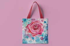 Pink Rose Garden Digital Paper Product Image 2